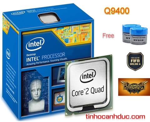 CPU máy tính bàn Intel Core 2 Quad Q9400 4 Nhân CPU 6M Cache FSB 1333MHz  nhiều luồng chiến game LOL liên minh, FIFA4, CF