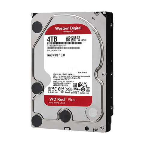 Ổ cứng Western Digital Red Plus 4TB 3.5 inch 128MB Cache 5400RPM WD40EFZX