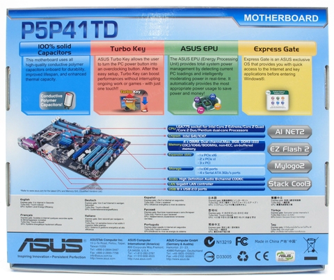 Mainboard Asus P41TD DDR3 Socket 775 Chính hãng