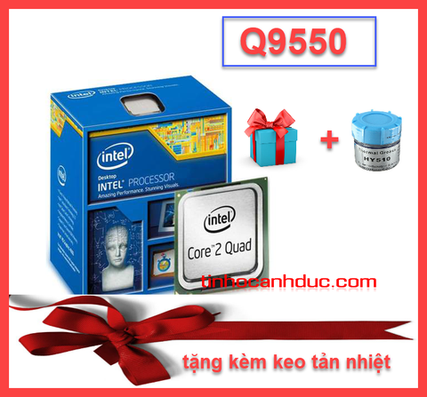 Bộ vi xử lý Intel CPU Core 2 Quad Q9550 4 lõi, 4 Luồng tặng KEO tản nhiệt chiến FIFA4 mượt mà