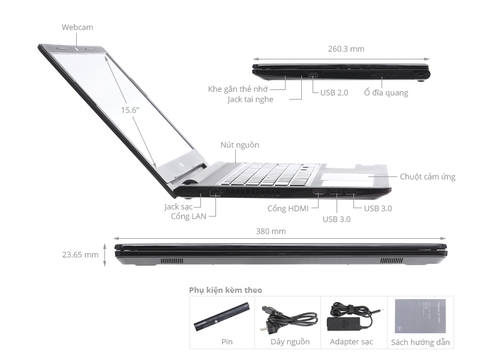 Laptop Dell Inspiron 3567 i3 7100U/4GB/SSD120GB