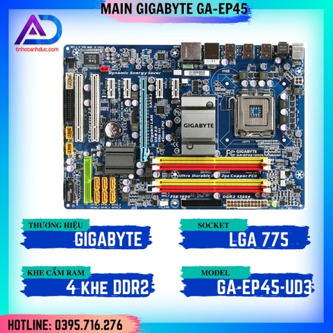 Main máy tính Gigabyte GA-EP45-UD3