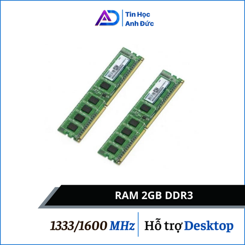 Ram Máy Tính DDR3 2G Buss 1333 1600 Cho Máy Tính Để Bàn