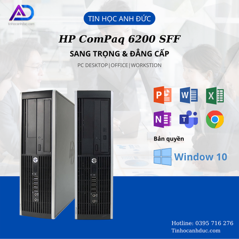 Bộ Máy Tính HP ComPaq 6200 SFF I7 2600/8GB/256GB+ Màn hình HP Led 22 Inch