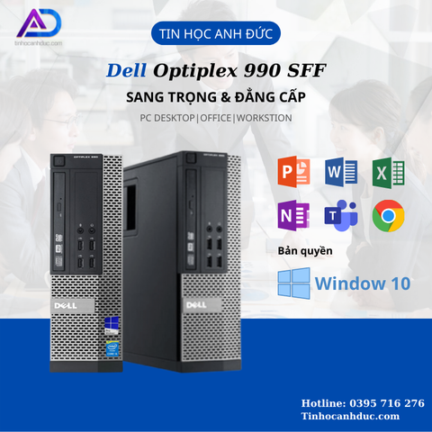 Máy Tính Đồng Bộ Dell 990 SFF CPU i7 2600 Ram 8GB SSD 240GB