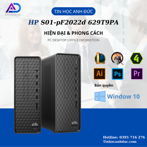 Máy tính để bàn HP S01-pF2022d 629T9PA (G6405/8G/128G SSD/DVDWR/W11SL)