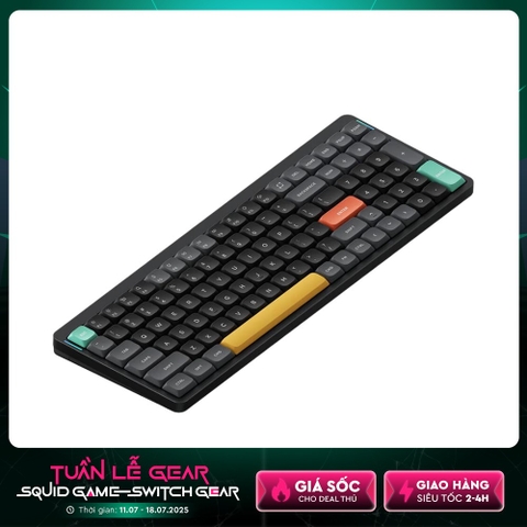 Bàn phím cơ không dây Nuphy Air96 V2 Basalt Black RGB Hotswap (Nuphy Sw)