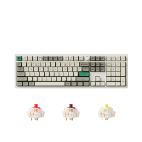 Bàn phím cơ không dây Keychron Q6 Max Shell White RGB Knob Hotswap (Gateron Sw)