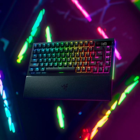 Bàn phím cơ không dây Razer Blackwidow V4 Pro 75% LCD RGB Wireless Hotswap (Razer Sw)