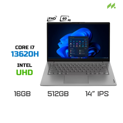 Laptop Lenovo V14 G4 IRU 83A000GRVN (i7-13620H, UHD Graphics, RAM 16GB DDR4, SSD 512GB, 14 Inch IPS FHD 60Hz)