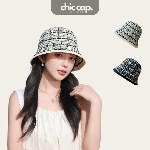 Mũ Xô Bucket Dệt Kẻ Sọc CC83