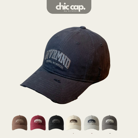 Mũ Nón Lưỡi Trai Cotton Rách NVRNMD Nhiều Màu Thời Trang Phong Cách CC16