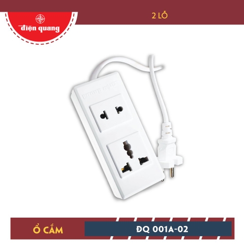 Ổ cắm Điện Quang ĐQ 001A-02