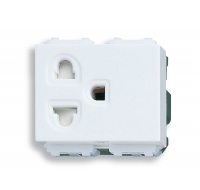 Ổ cắm đơn có dây nối đất và màn che WEV1181-7