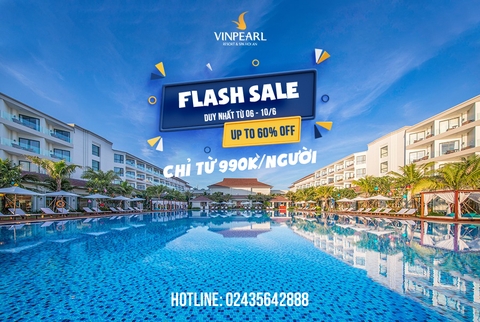 [HOT] Vinpearl Resort & Spa Hội An GIẢM TỚI 60% Duy nhất Từ 6 - 10/6