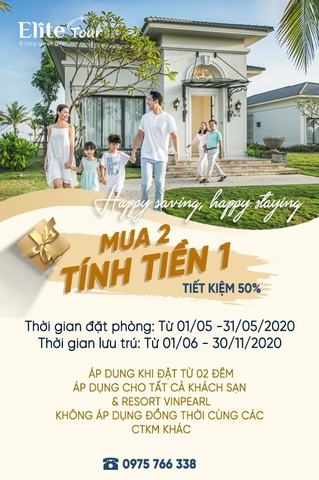 Vinpearl ‘chơi lớn’ với ưu đãi ĐẶT PHÒNG 02 ĐÊM TRẢ TIỀN 01 ĐÊM toàn hệ thống hậu cách ly