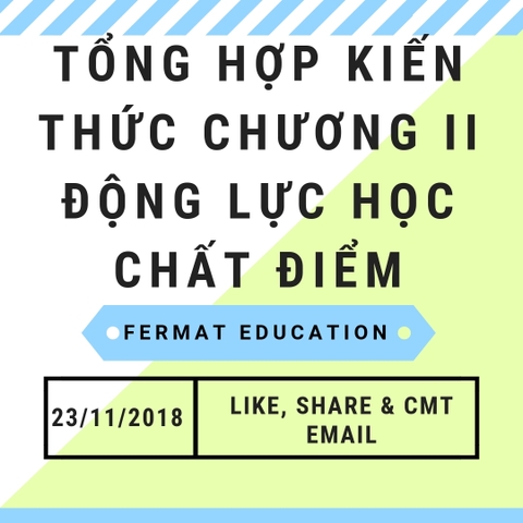 TỔNG HỢP KIẾN THỨC CHƯƠNG ĐỘNG LỰC HỌC CHẤT ĐIỂM