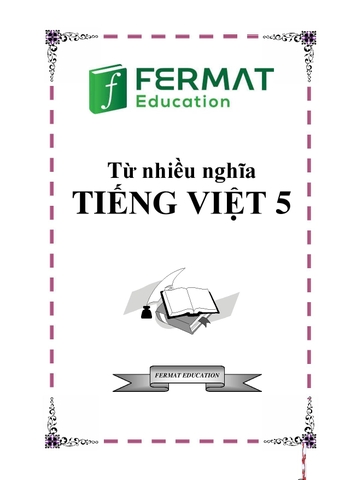 TỪ NHIỀU NGHĨA – TIẾNG VIỆT 5