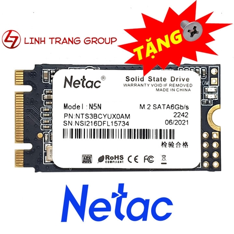 Ổ cứng SSD M.2 2242 SATA Netac N5N, NS 120GB 256GB - bảo hành 3 năm - SD116 SD117