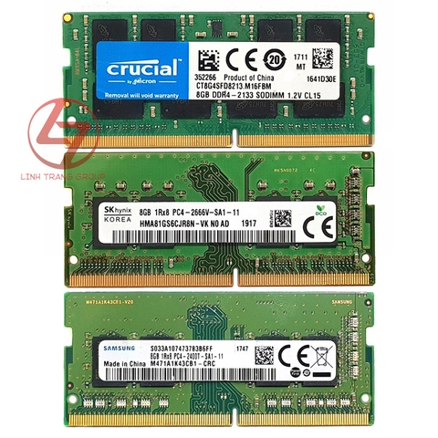 RAM laptop DDR4 4GB 8GB bus 2133 2400 2666 MHz - bảo hành 3 năm