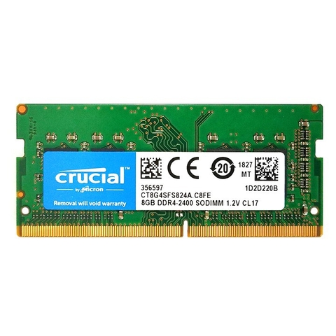 RAM laptop Crucial DDR4 8GB bus 2400MHz - bảo hành 3 năm