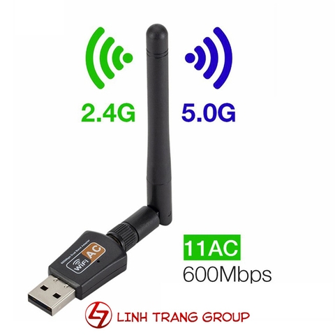 USB thu wifi chuẩn AC 600Mbps - PK96