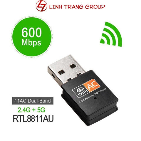 USB thu wifi chuẩn AC 600Mbps - PK97