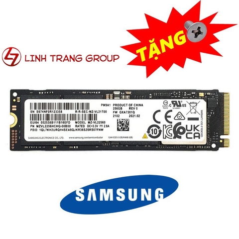 Ổ cứng SSD M.2 PCIe NVMe Samsung PM9A1 256GB 512GB - bảo hành 3 năm - SD80 SD145