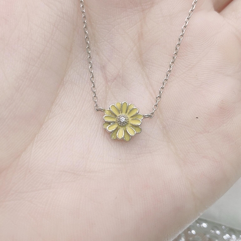 Dây chuyền cúc họa mi hai lớp cánh HY-N67062