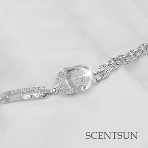 Lắc tay bạc GG A9215VG28B