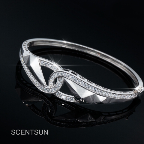 Lắc tay bạc Snake Diamond 9694VG28B