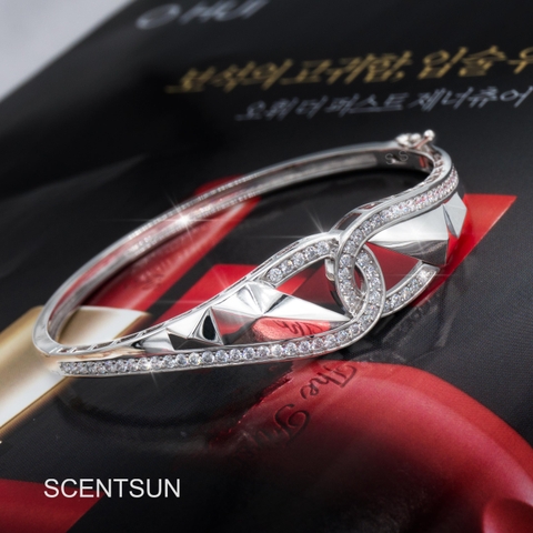 Lắc tay bạc Snake Diamond 9694VG28B