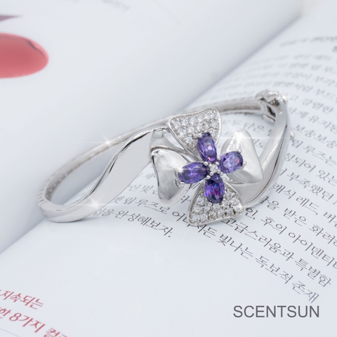 Lắc tay bạc Cỏ 4 Lá May Mắn A8192VG24B