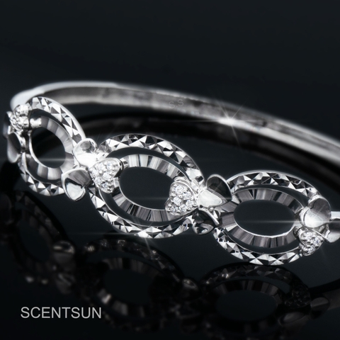 Lắc tay bạc Trái Tim Lucky A8192VG24B