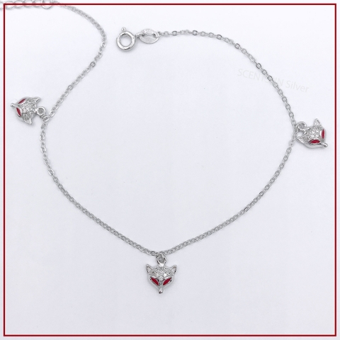 Lắc chân bạc Hồ Ly NG144001-10D