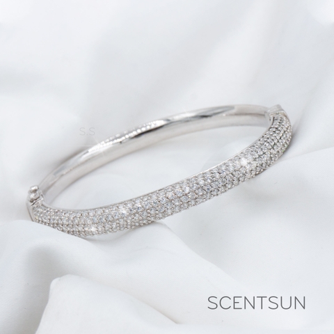 Lắc tay bạc Kim Cương Nhân Tạo