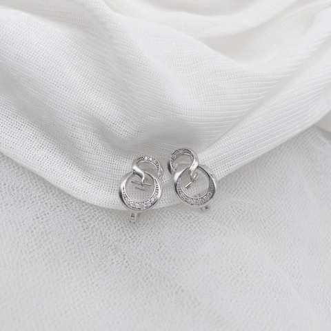 Khuyên tai xoắn S dính dá viền 2141AS27E