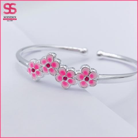 Lắc tay  bạc ''Hương hoa'' CSZ4070