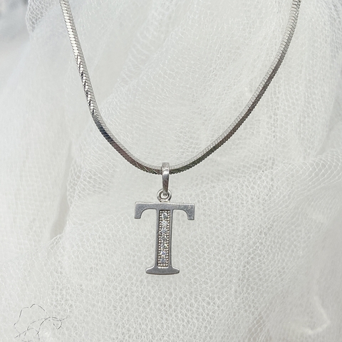 MẶt dây chuyền bạc chữ T A2..7MS21P