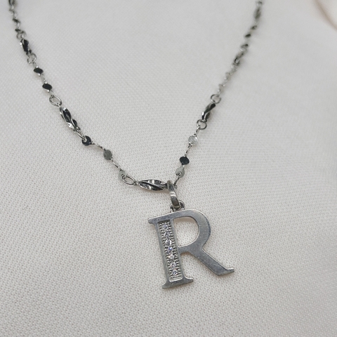 Mặt dây chuyền bạc chữ R A27.7MS21P