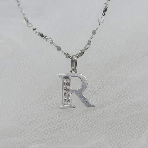 Mặt dây chuyền bạc chữ R A27.7MS21P
