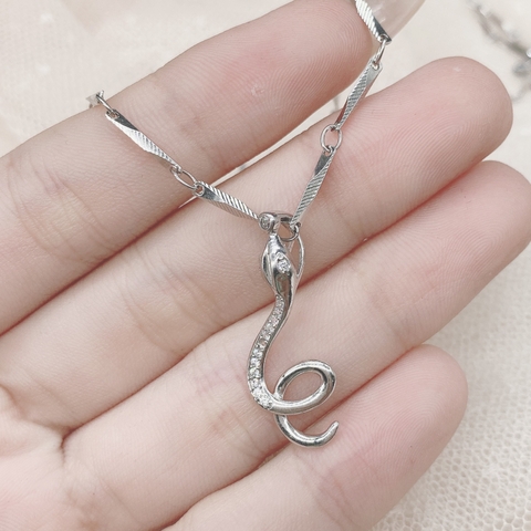 Mặt dây chuyền bạc snake nhỏ lưng A1972AS23P