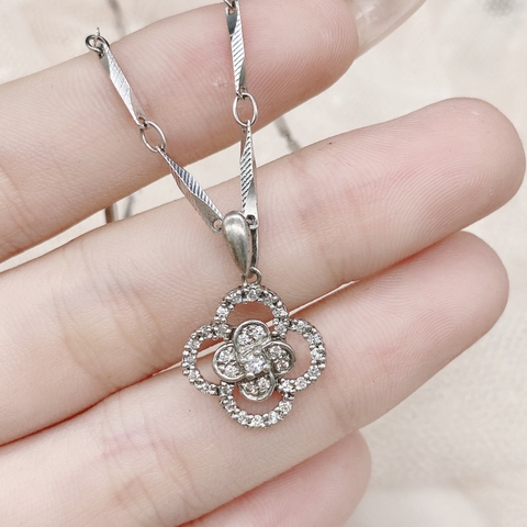 Mặt dây chuyền bạc cỏ 4 lá A.462AS17P