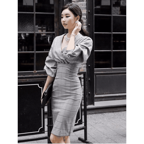Top 15 đầm xòe cổ vuông tay phồng dáng dài đẹp