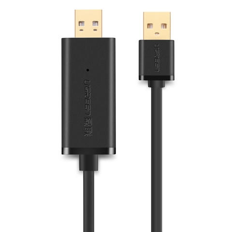 20226-Dây data USB 2.0 (Data Link) truyền dữ liệu UGREEN US166 - US166 - Black - 3M
