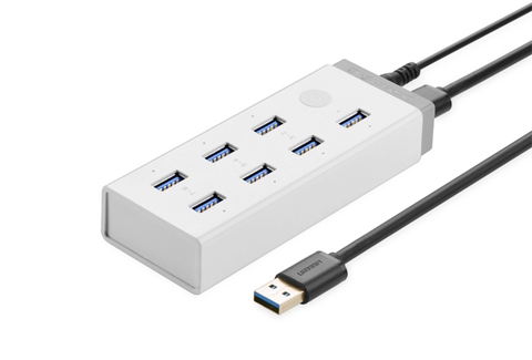 20296-Hub USB 3.0 kèm nguồn ngoài 12V 2A tích hợp BC1.2 CR116