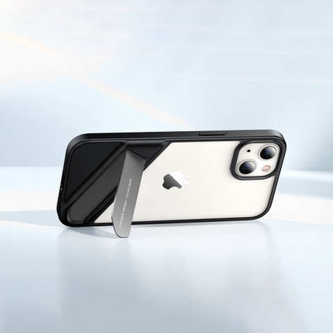 Giá đỡ kiêm ốp lưng thông minh 2 in 1 khung kim loại, vỏ TPU trong suốt bảo vệ iPhone 13 kích thước 6.1inch UGREEN 90152 90153 iP13 Pro