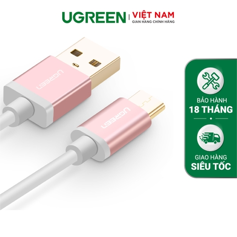 Dây cáp chuyển đổi USB 2 sang USB Type C dài 1.5M UGREEN US188 30509