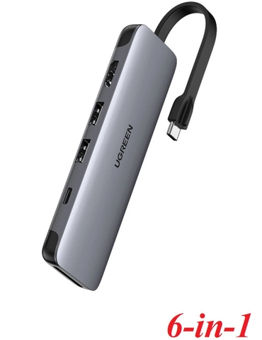 Bộ chuyển đổi Type C 6 in 1 4K UHD CM195