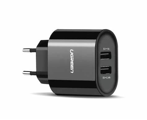 Củ sạc điện thoại 2 cổng 3.4A UGREEN CD104 20575 & 20376 – Hàng phân phối chính hãng - Bảo hành 18 tháng. Black